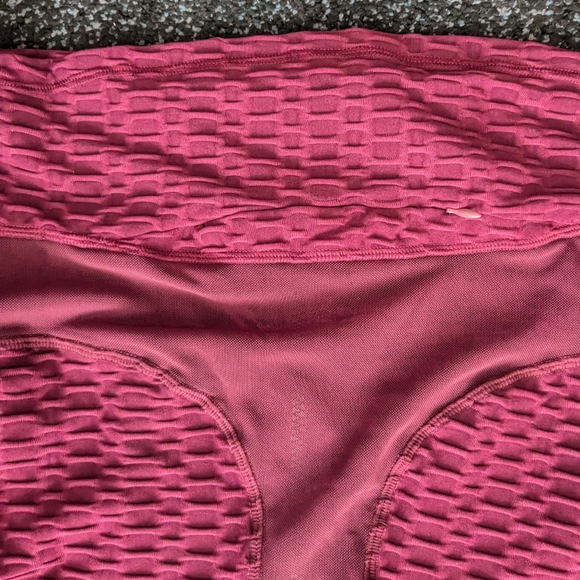 Brand new Bra + leggings Burgundy and fancy fit jacket workout set Women size M - Picture 15 of 15